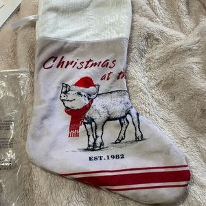 Farm pig Christmas stocking
